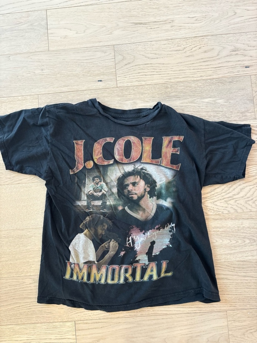 Black J. Cole 'Immortal' Graphic Tee
